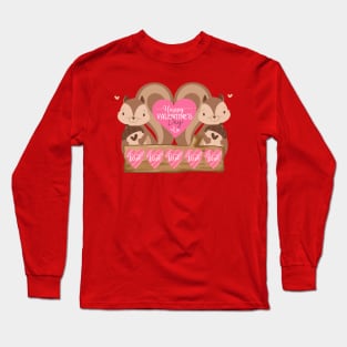 Cute couple squirrels Long Sleeve T-Shirt